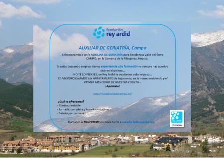 Imagen Oferta de empleo en Residencia de Mayores de Campo