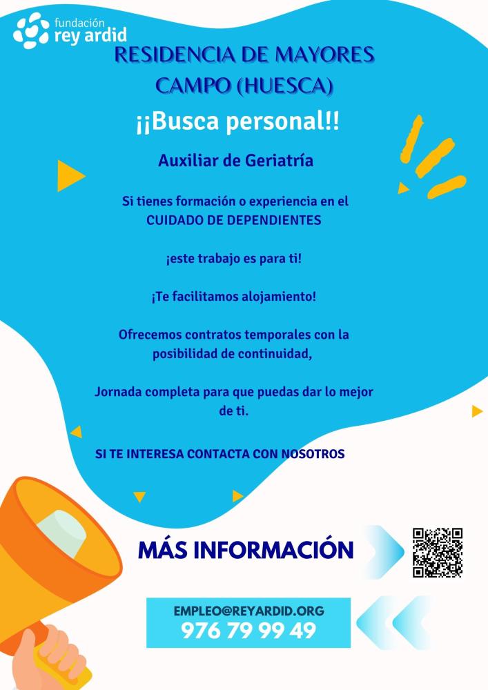 Imagen Oferta de trabajo Residencia de Campo