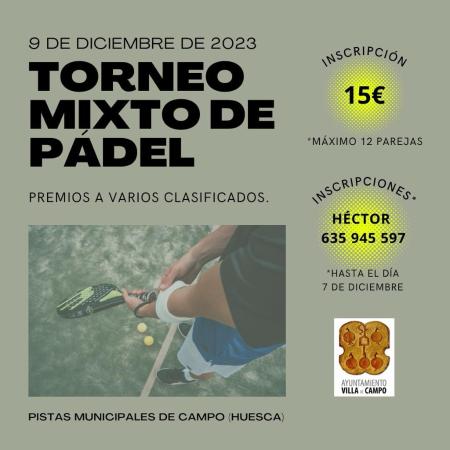 Imagen Torneo mixto de pádel