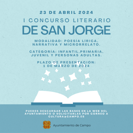 Imagen Bases concurso literario de San Jorge