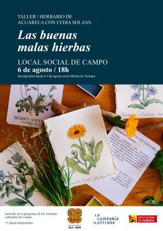 Imagen Taller de acuarela "Las buenas malas hierbas"