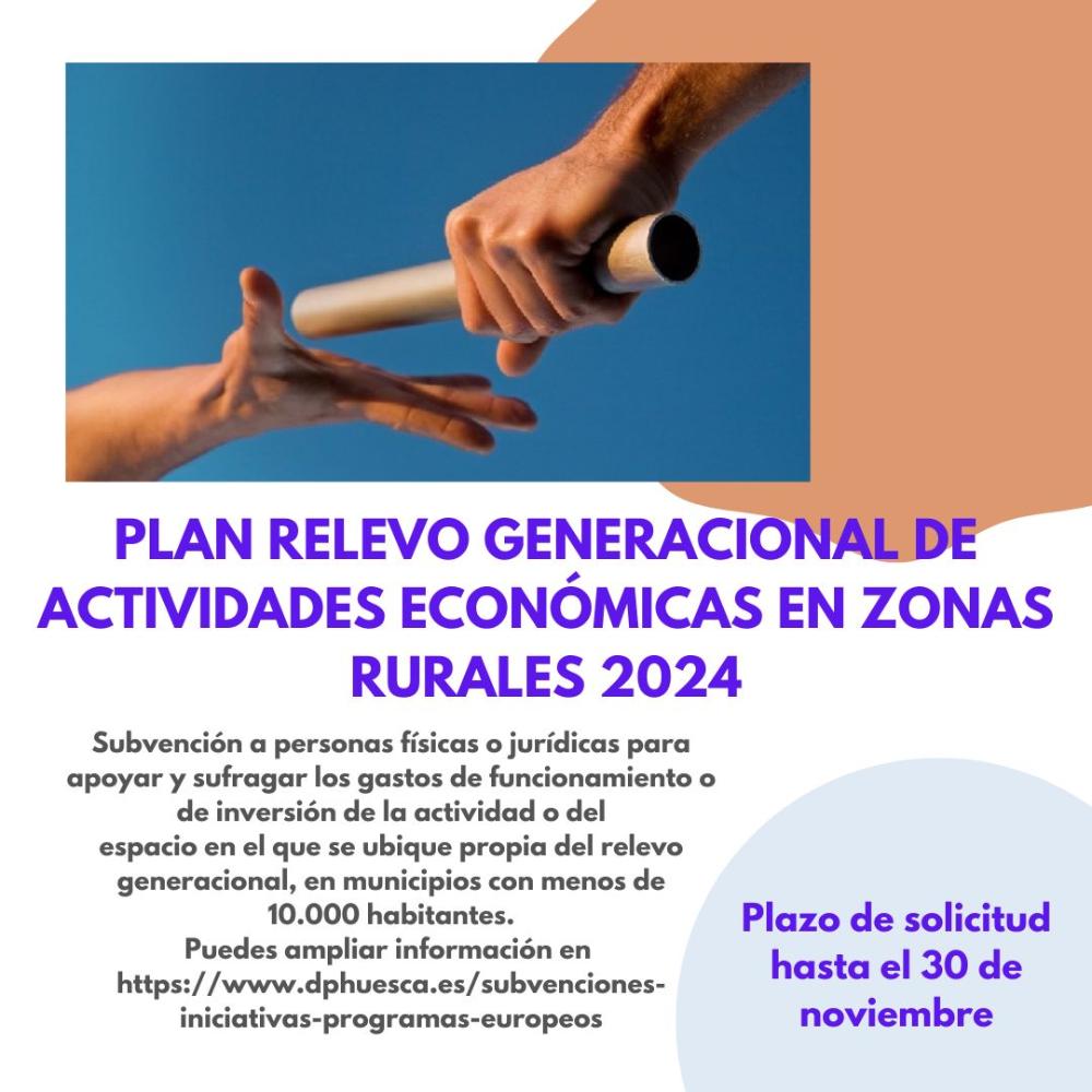 Imagen Plan relevo generacional de actividades económicas en zonas rurales 2024