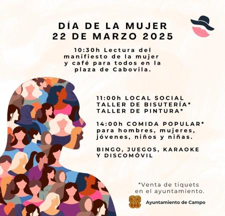 El 22 de marzo celebraremos el día de la mujer en Campo