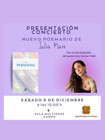 Imagen Presentación concierto del nuevo poemario de Julia Maro