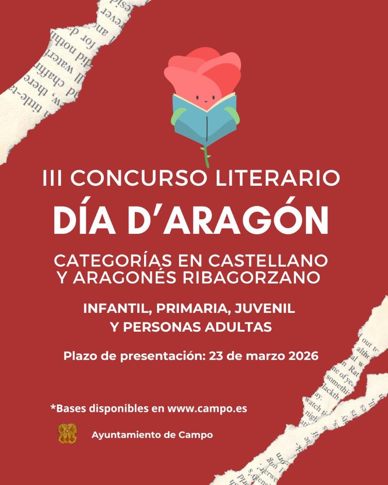 Imagen III Concurso literario día de Aragón de Campo