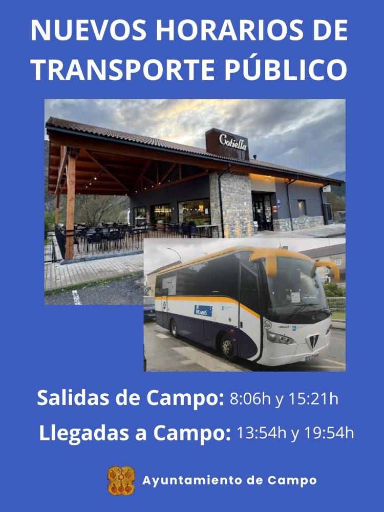 Imagen Nuevo horario de transporte público