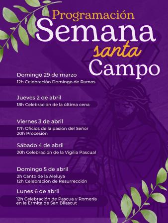 Imagen Programación Semana Santa en Campo