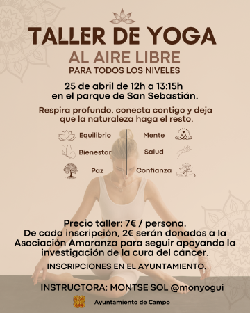 Imagen Taller de yoga al aire libre en Campo