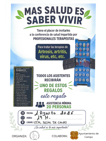cartel Saber Vivir con logo