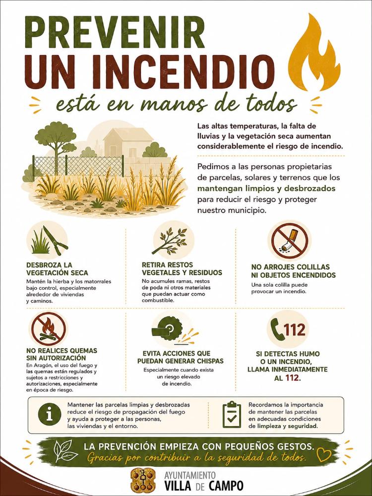 Imagen Prevenir un incendio está en manos de todos